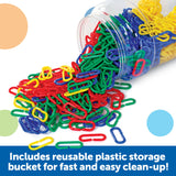 Learning Resources Link âNâ Learn Links, Set of 500 Colourful Plastic Links for Early Maths & Fine Motor Skills, Sorting, Counting & Patterning, Includes Activity Guide, Ages 3+