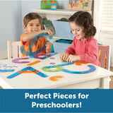 Learning Resources Letter Construction Activity Set, Hands-On Letter Formation & Recognition Tool for Early Learners, Includes 60 Pieces & Activity Cards