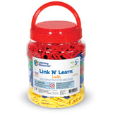 Learning Resources Link âNâ Learn Links, Set of 500 Colourful Plastic Links for Early Maths & Fine Motor Skills, Sorting, Counting & Patterning, Includes Activity Guide, Ages 3+