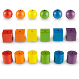 Learning Resources Beads and Pattern Card Set, 108 Beads & 20 Activity Cards for Early Maths & Fine Motor Skills, Language-Free Independent Learning, Ages 3+