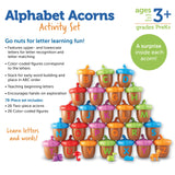 Learning Resources Alphabet Acorns Activity Set, Early Literacy and Phonics Toy for Kids Aged 3 and Up, 26 Two-Piece Acorns with Matching Counters, Preschool Letter Recognition Game