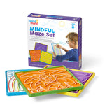 Learning Resources Mindful Maze Set for Kids, Hands-On Breathing Boards for Mindfulness and Emotional Regulation, Set of 3 Double-Sided Tactile Boards, Social Emotional Learning Tools for Ages 3+
