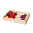 Viga Pattern Board & Block, 120 Piece Geometric Block Puzzle, Montessori Wooden Toy, Develops Sensory, Cognitive & Fine Motor Skills, Non-Toxic & Eco-friendly Kids Educational Toy, 3Y+