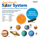 Learning Resources Giant Magnetic Solar System, Full-Colour, Realistic Solar System Magnets for Whiteboard Demonstrations, Includes Planets, Pluto, Moon, Asteroid Belt & Activity Guide, For Kids Ages 5+