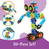 Learning Resources Gears! Gears! Gears! Robots In Motion, 116-Piece STEM Building Set