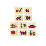 Viga Pattern Board & Block, 120 Piece Geometric Block Puzzle, Montessori Wooden Toy, Develops Sensory, Cognitive & Fine Motor Skills, Non-Toxic & Eco-friendly Kids Educational Toy, 3Y+