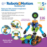 Learning Resources Gears! Gears! Gears! Robots In Motion, 116-Piece STEM Building Set
