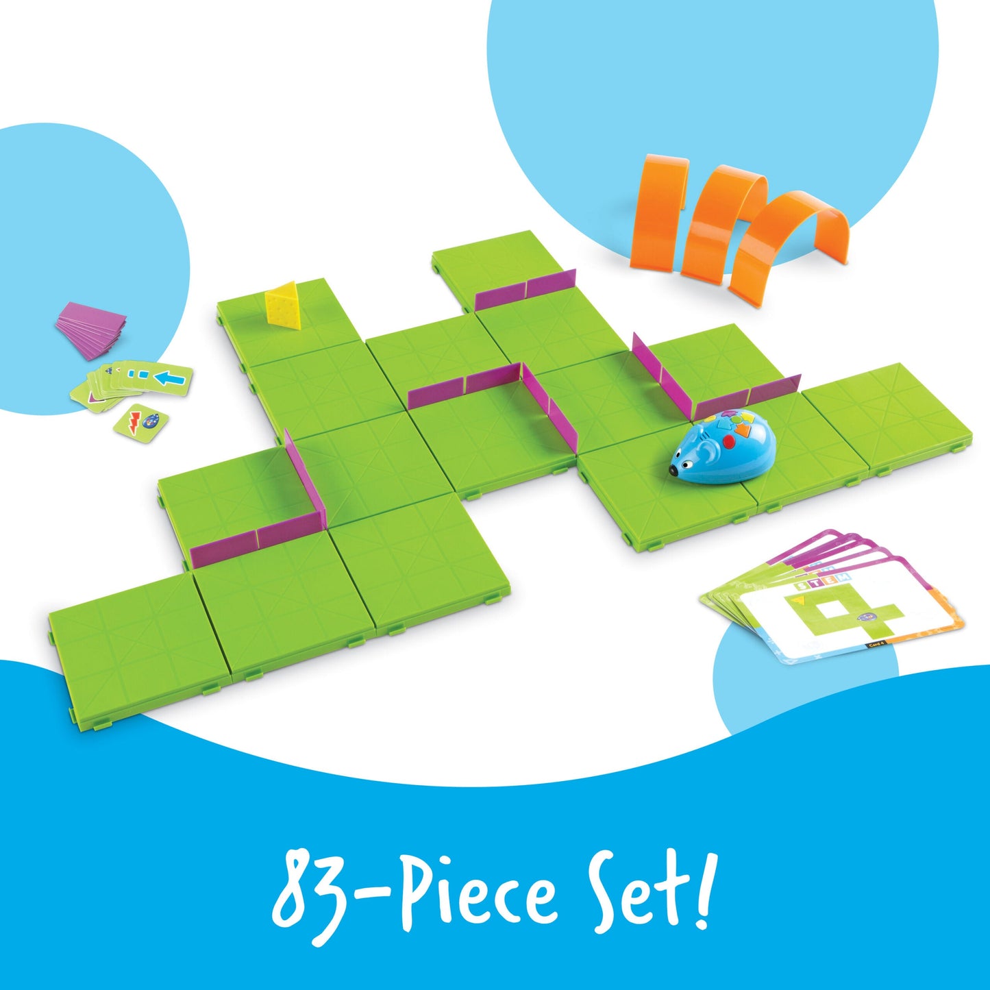 Learning Resources Code & Go Robot Mouse Activity Set, Early STEM Learning with Coding, Maze Exploration, and Fun Programming Challenges