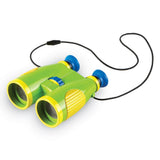 Learning Resources Primary Science Big View Binoculars, 6x Magnification, Easy-Turn Focusing Wheel, Durable Plastic Design with Breakaway Lanyard, Perfect for Outdoor Exploration, Ages 3+