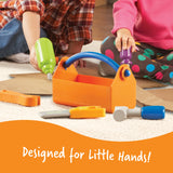 Learning Resources New Sprouts Fix It Tool Set Pretend Play Tools for Toddlers Ages 2 Plus