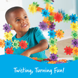 Learning Resources Gears! Gears! Gears! Super Building Set (Set of 150), Hands-On Creativity, Fine Motor Skills Development