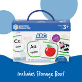 Learning Resources ABC Puzzle Cards, Set of 26 Self-Correcting Letter Matching Puzzles, Teaches Alphabet and Early Language Skills, Ages 3+