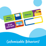 Learning Resources Good Job Magnetic Reward Chart for Kids, Customisable Behavior and Responsibility Tracker with 91 Magnets, Hanging Cord and Storage Tray, Ages 3+