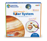Learning Resources Giant Magnetic Solar System, Full-Colour, Realistic Solar System Magnets for Whiteboard Demonstrations, Includes Planets, Pluto, Moon, Asteroid Belt & Activity Guide, For Kids Ages 5+