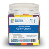 Learning Resources 1" Wooden Colour Cubes, Set of 102, Early Maths Manipulatives for Sorting, Counting & Patterns (Ages 3+)