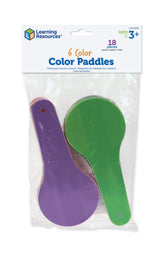 Learning Resources Primary Science® Colour Paddles, Early Colour Recognition and Mixing Tool, Set of 6, Ages 3+