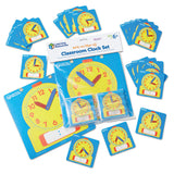 Learning Resources Write and Wipe Clocks Classroom Set, Includes 1 Demonstration Clock and 24 Student Clocks with Movable Hands, Ages 6 Plus