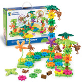 Learning Resources Gears! Gears! Gears! Movin’ Monkeys Building Set, Jungle-Themed Creative Play