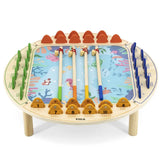 Viga Magnetic Wooden Fishing Game, Montessori Educational Toy, Develops Hand-Eye Coordination, Number Recognition & Motor Skills, Eco-Friendly & Non-Toxic, for Boys & Girls Ages 2+