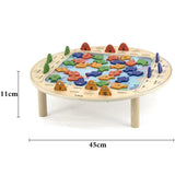 Viga Magnetic Wooden Fishing Game, Montessori Educational Toy, Develops Hand-Eye Coordination, Number Recognition & Motor Skills, Eco-Friendly & Non-Toxic, for Boys & Girls Ages 2+
