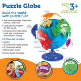 Learning Resources Puzzle Globe for Kids, Interactive Geography Toy with Removable Continents, Landmark Details and Rotating Base, Early Learning Globe for Ages 3+