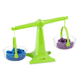Learning Resources hand2mind Colorful Nestable Pan Balance, Clear Double Pan Balance Scale for Measuring Solids and Liquids, Easy Assembly, Space-Saving Design, Set of 4, Ages 3+