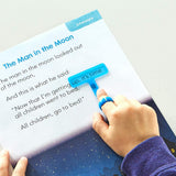 Learning Resources FingerFocus Highlighter, Wearable Reading Aid for Kids, Helps Improve Focus & Tracking, Includes 4 Interchangeable Colored Wands