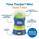 Learning Resources Time Tracker Mini, Visual and Auditory Timer for Kids with Adjustable Volume and Multiple Functions (Ages 3+)