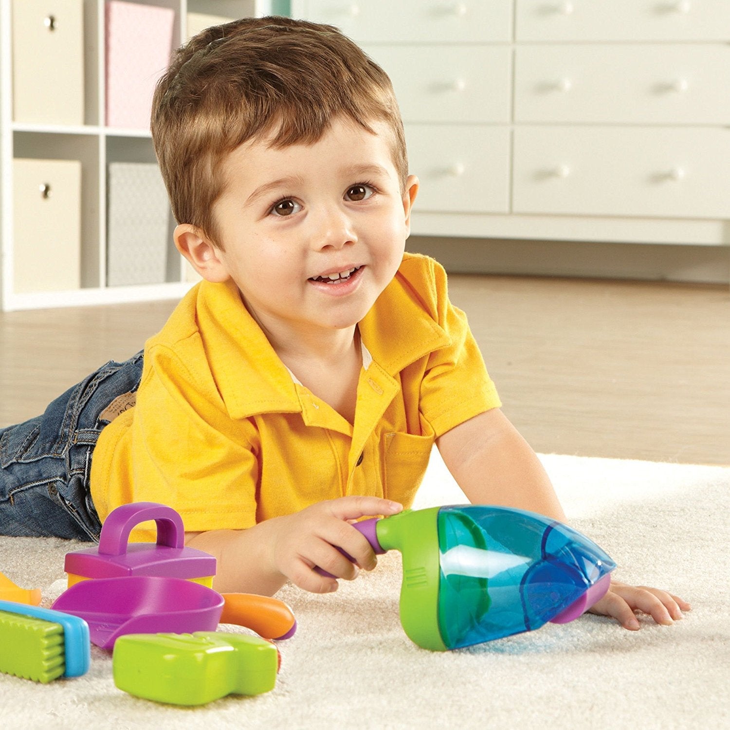 Learning Resources New Sprouts Clean It Pretend Play Cleaning Set for Toddlers Ages 2 Plus