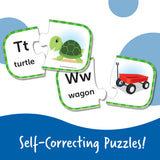 Learning Resources ABC Puzzle Cards, Set of 26 Self-Correcting Letter Matching Puzzles, Teaches Alphabet and Early Language Skills, Ages 3+