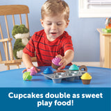 Learning Resources Smart Snacks Shape Sorting Cupcakes, Educational Toy for Toddlers, Teaches Shapes, Colours and Fine Motor Skills, Ages 18 Months and Up