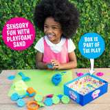 Learning Resources Playfoam Sand ABC Cookies Set, Hands-On Alphabet Learning Toy for Preschoolers, Includes Letter Stamps, Mouldable Sand, Roller, Cookie Cutter, and Spatula, Fine Motor Skill Development for Ages 3+