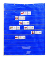 Learning Resources Standard Pocket Chart, 10 Horizontal Pockets, Large Storage Pocket, Includes Activity Guide, Wall or Stand Mountable, Ideal for Read Write Inc Framework