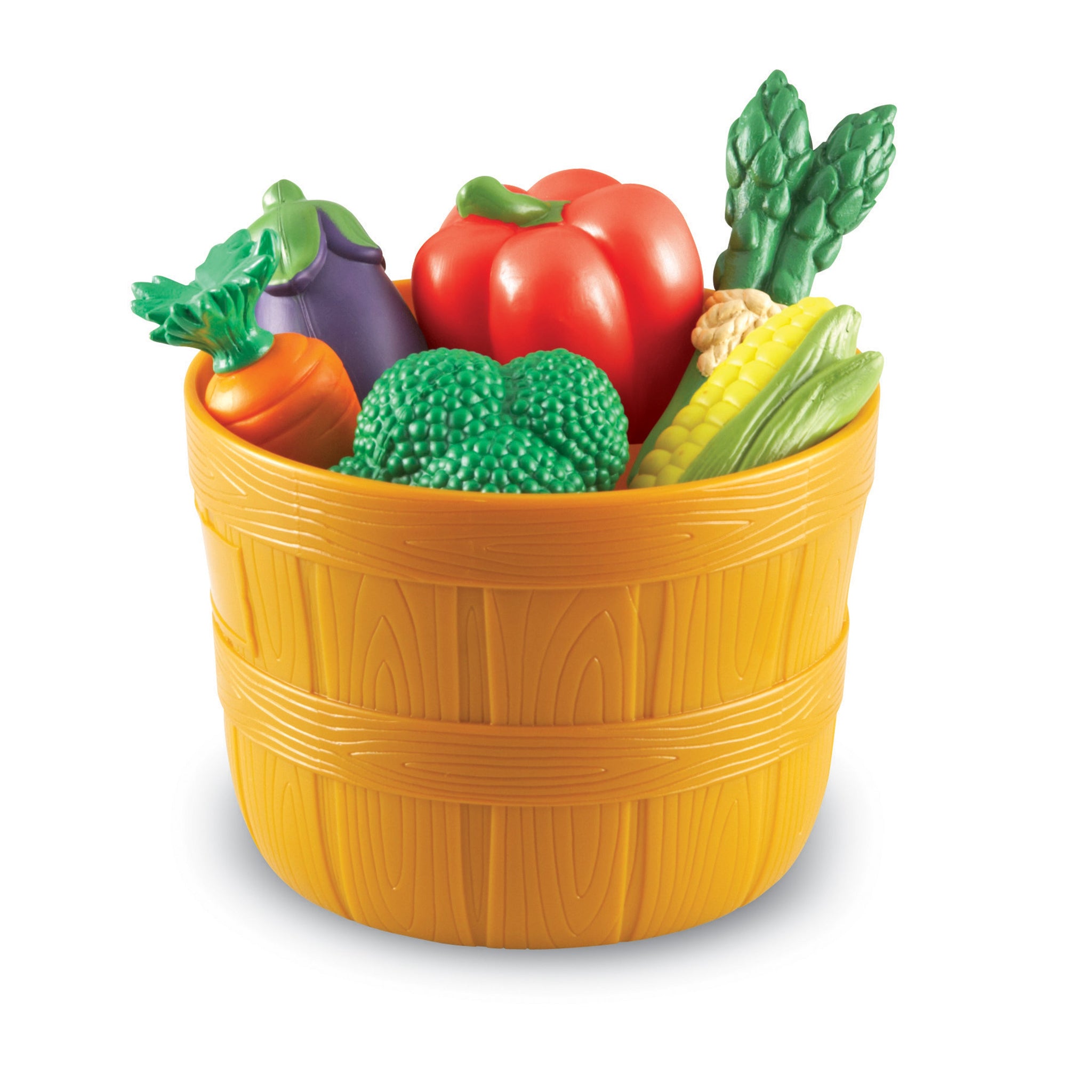 Learning Resources New Sprouts Bushel of Veggies, Soft Pretend Play Food Set for Toddlers, 9 Colorful Vegetable Pieces for Early Role Play, Language Development and Healthy Eating, Ages 18 Months+